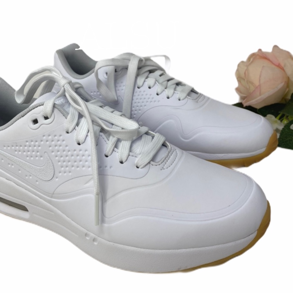 Nike Air Max 1 Leather White Women’s Sneakers - Picture 3 of 8
